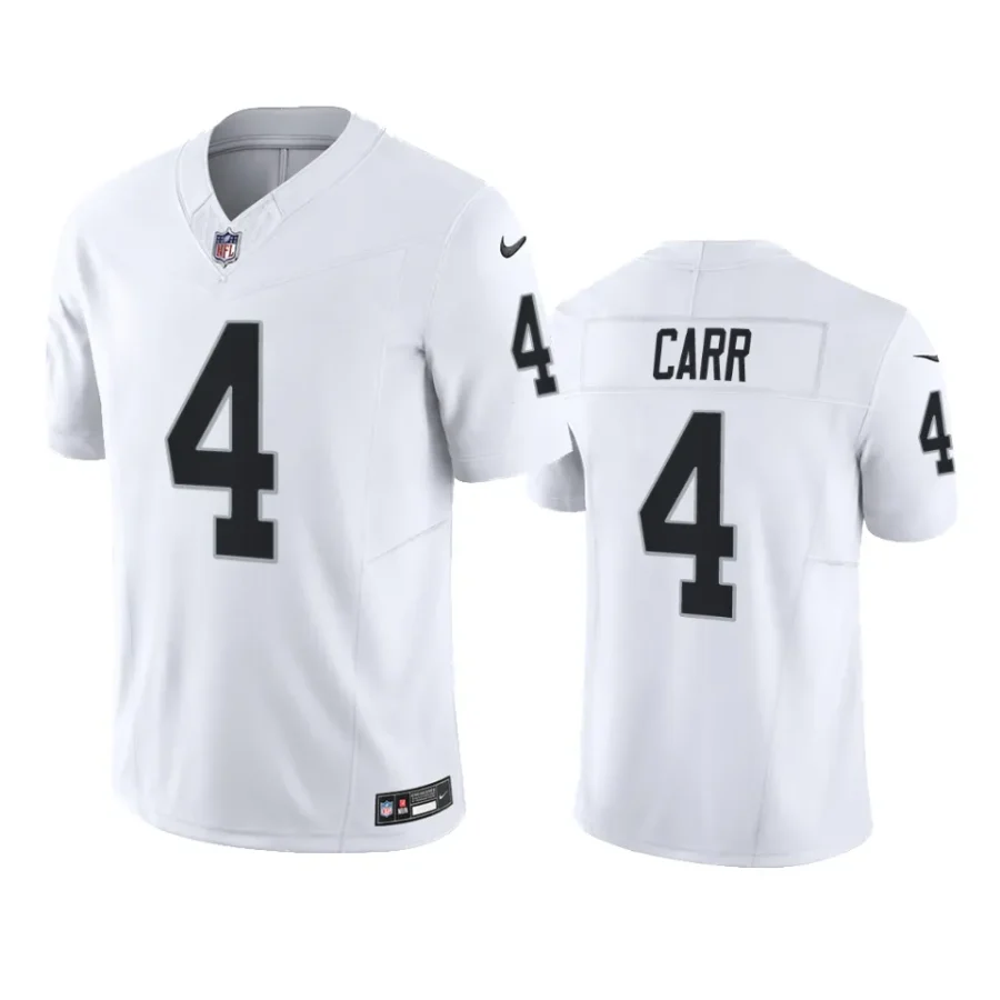 derek carr raiders white vapor f.u.s.e. limited jersey