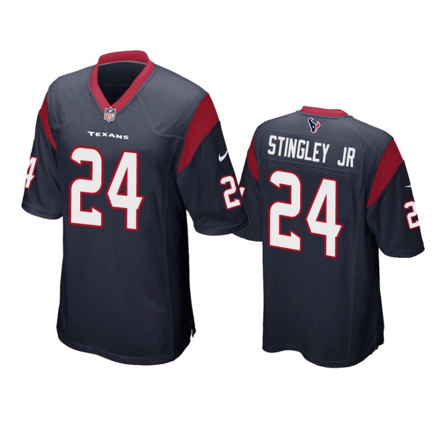 derek stingley jr. texans navy game jersey 0a