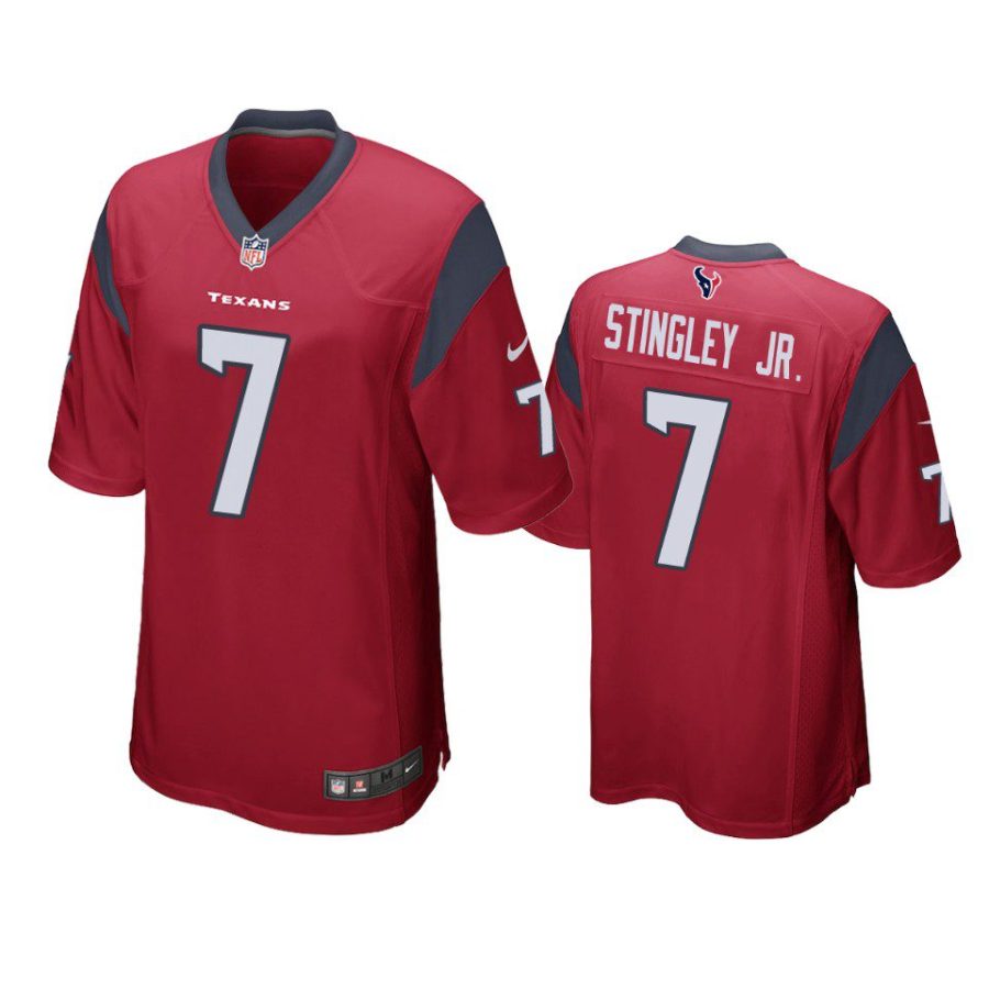 derek stingley jr. texans red game jersey