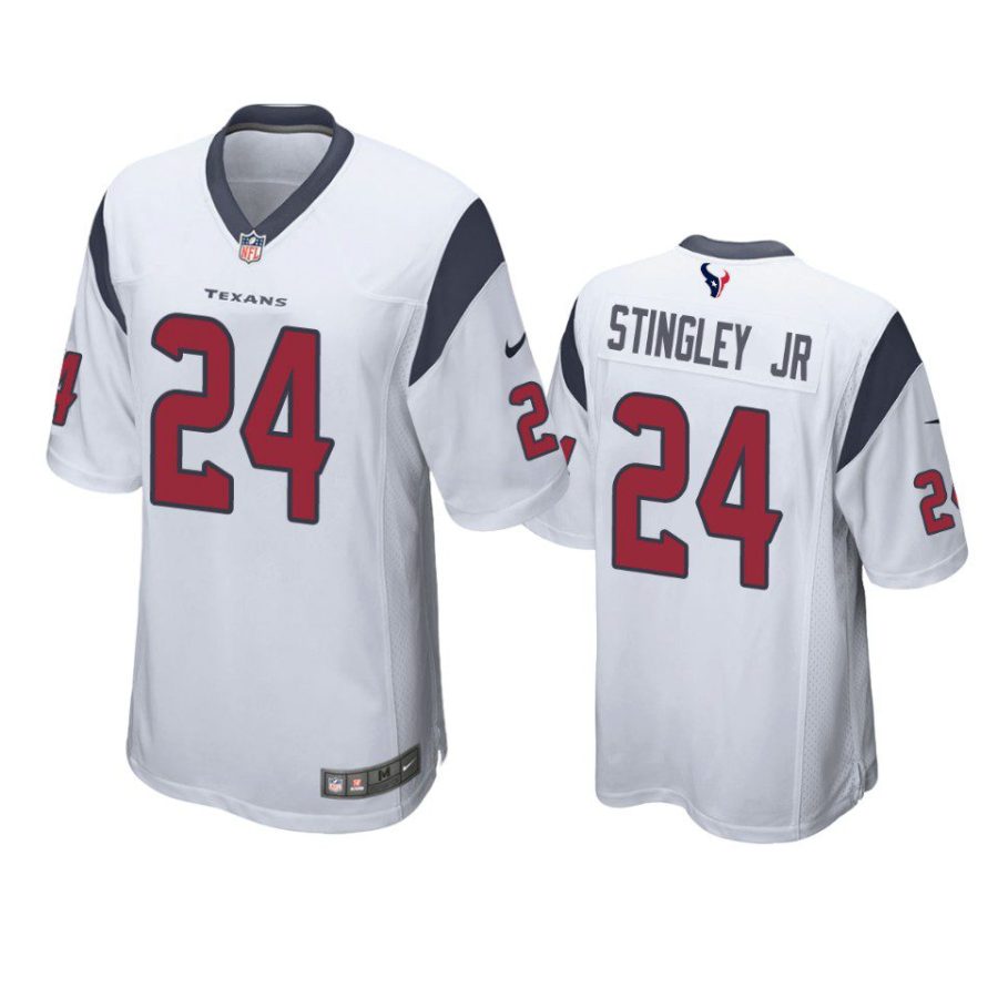 derek stingley jr. texans white game jersey 0a