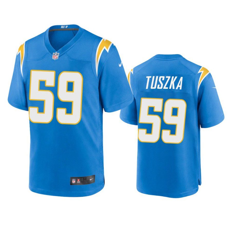 derrek tuszka chargers powder blue game jersey