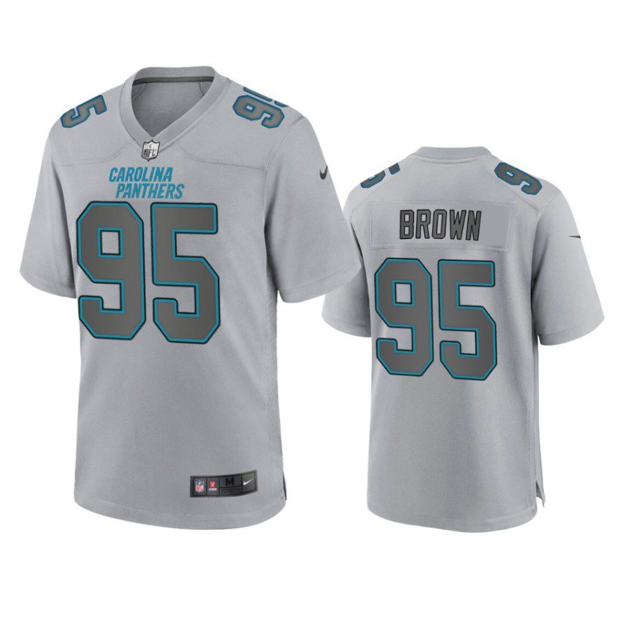 derrick brown panthers gray atmosphere fashion game jersey