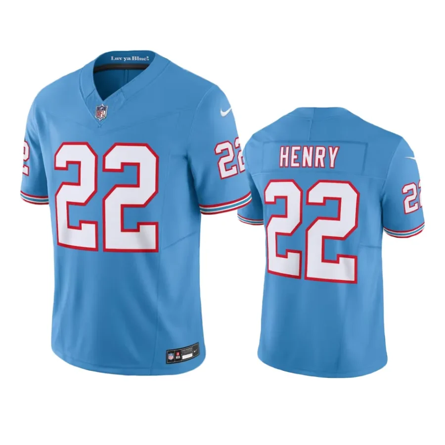 derrick henry titans light blue oilers throwback limited jersey
