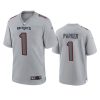 devante parker patriots gray atmosphere fashion game jersey