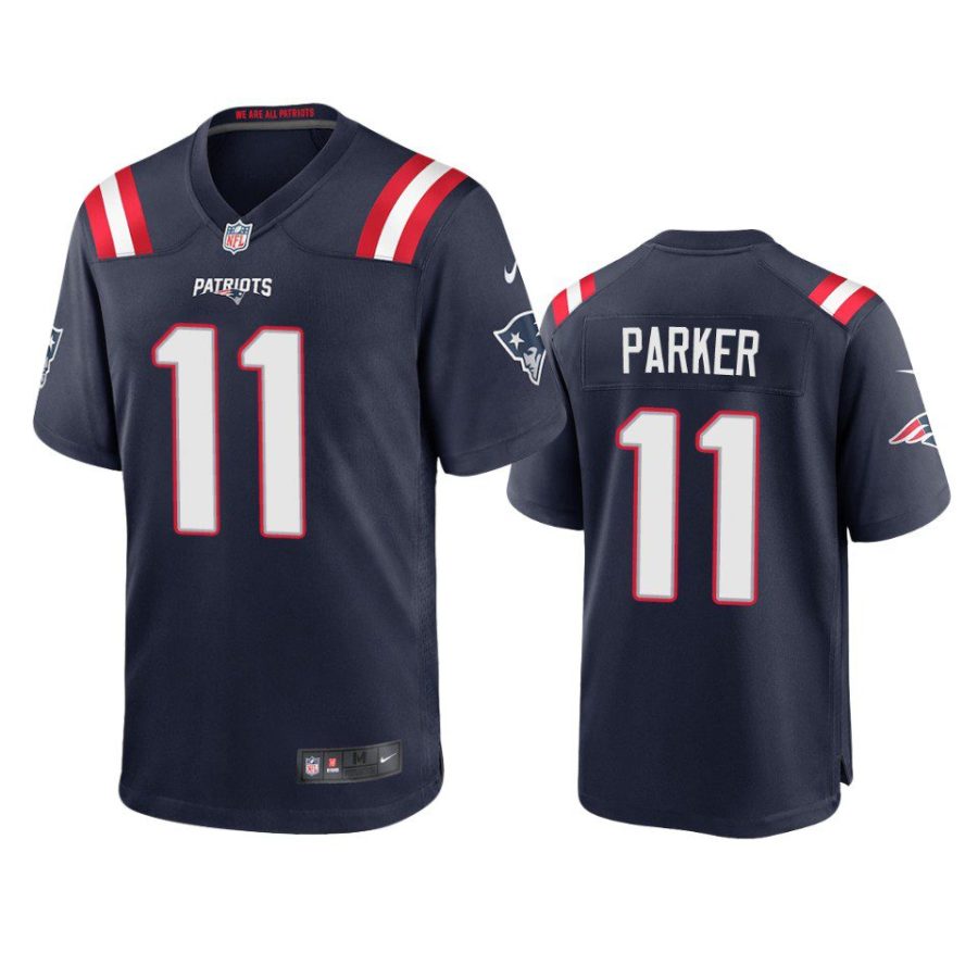 devante parker patriots navy game jersey