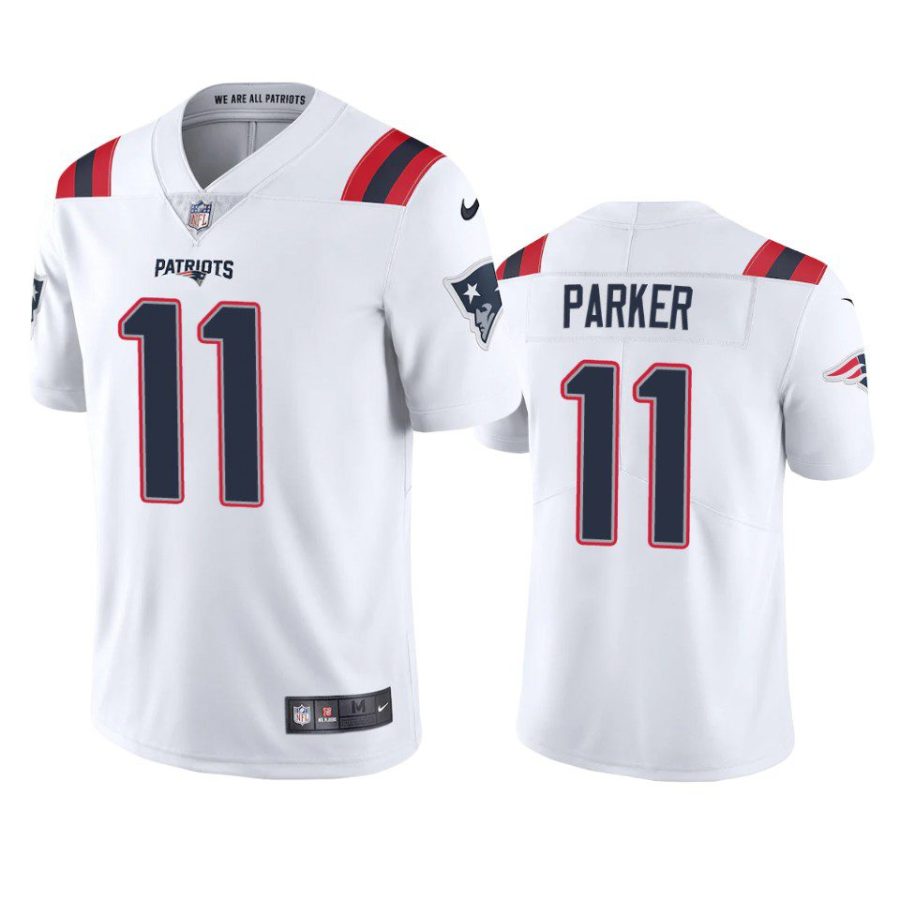 devante parker patriots vapor limited white jersey