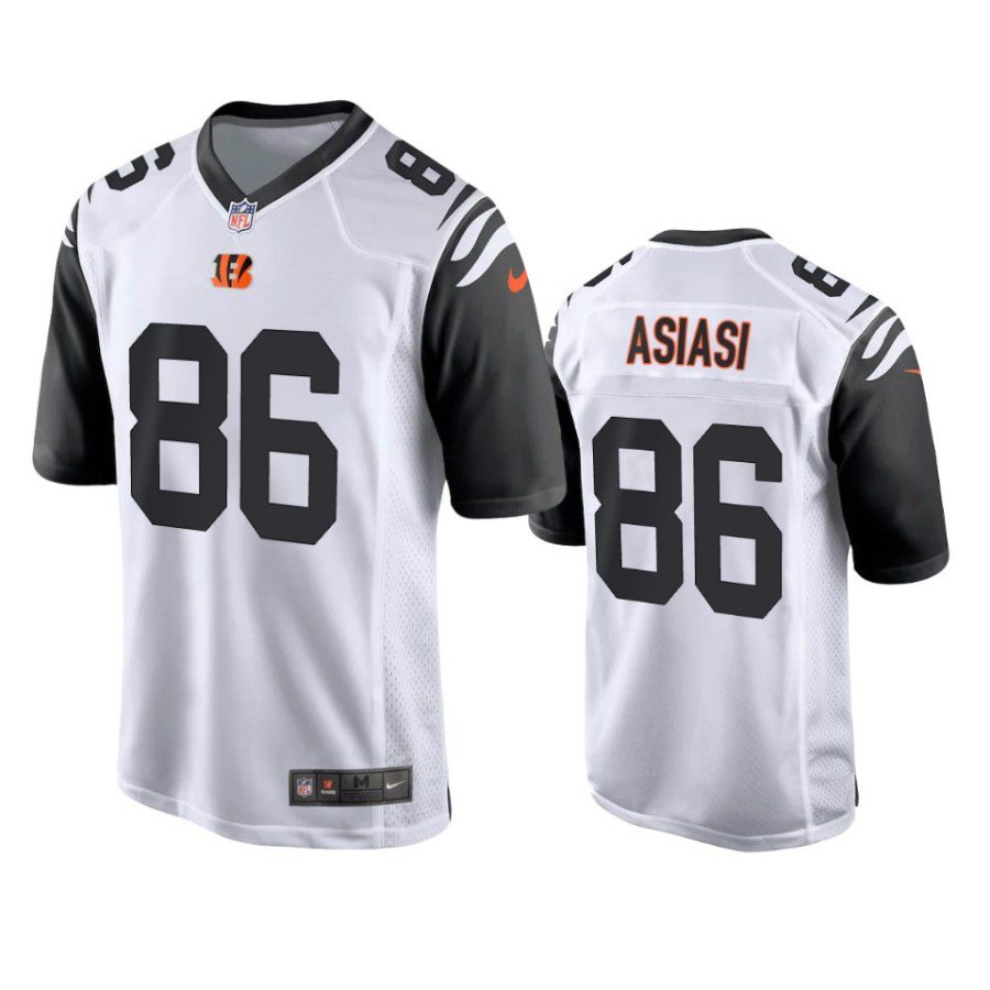 devin asiasi bengals white alternate game jersey