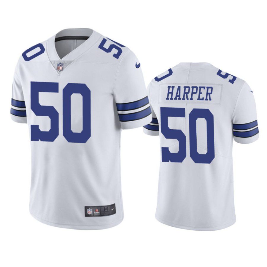 devin harper cowboys white vapor jersey