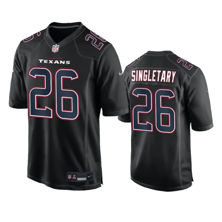 devin singletary texans black fashion game jersey