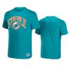 dolphins aqua staple logo lockup t shirt