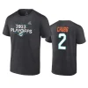 dolphins bradley chubb heather charcoal 2023 nfl playoffs name number t shirt