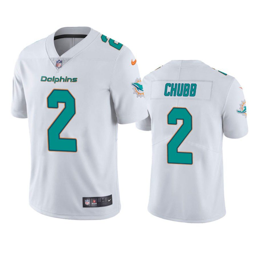 dolphins bradley chubb white vapor limited jersey