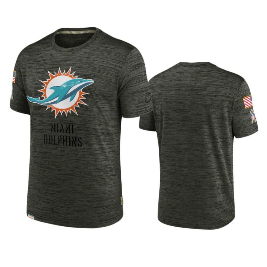 dolphins brown 2022 salute to service velocity team t shirt