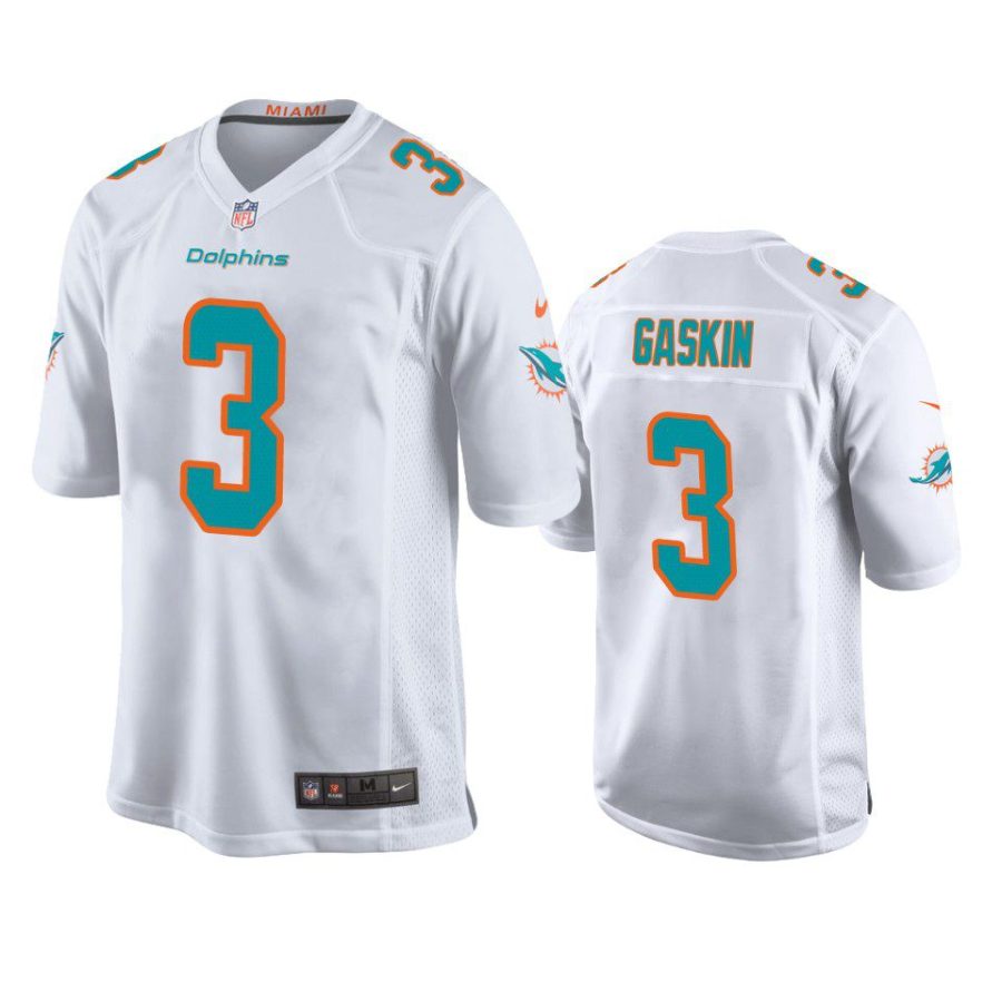 dolphins myles gaskin game white jersey