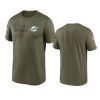 dolphins olive 2022 salute to service legend team t shirt