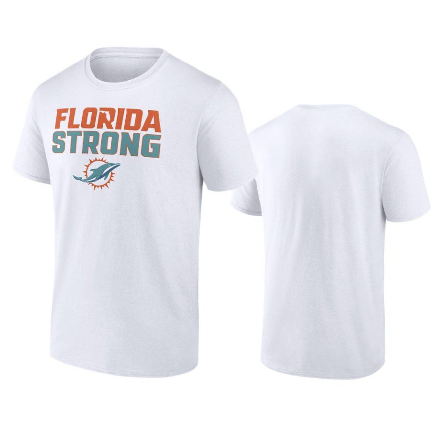 dolphins white florida strong t shirt