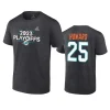 dolphins xavien howard heather charcoal 2023 nfl playoffs name number t shirt