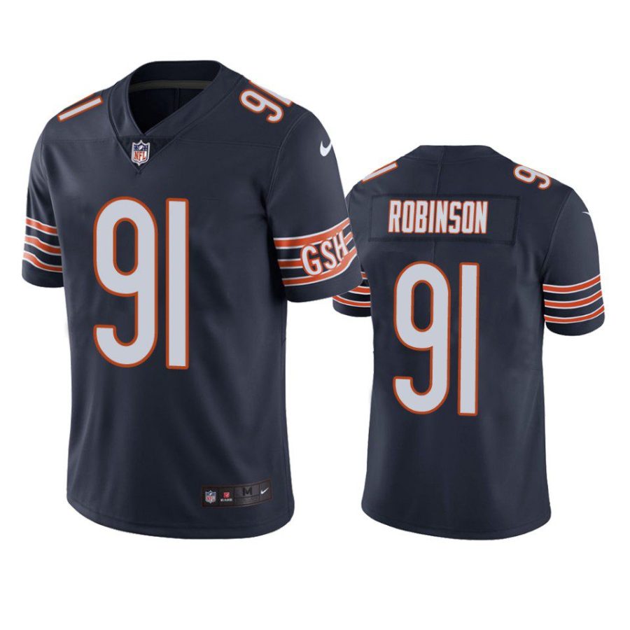 dominique robinson bears vapor limited navy jersey