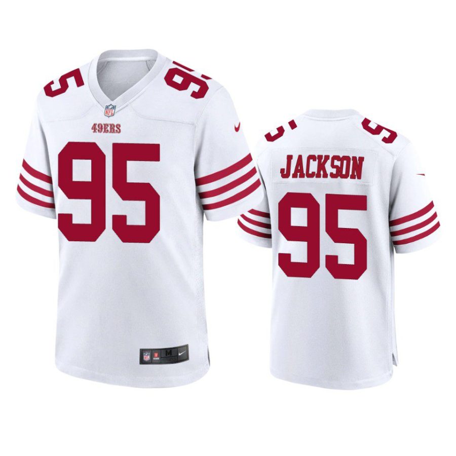 drake jackson 49ers game white jersey