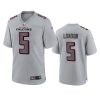 drake london falcons gray atmosphere fashion game jersey