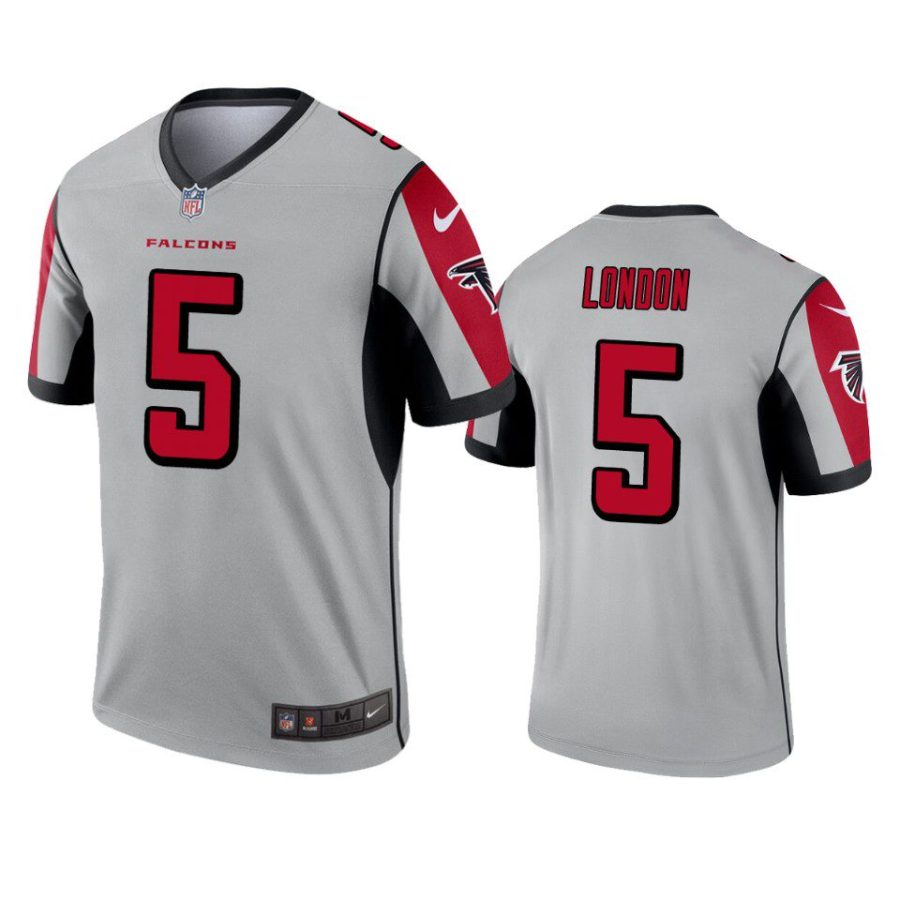 drake london falcons inverted legend silver jersey