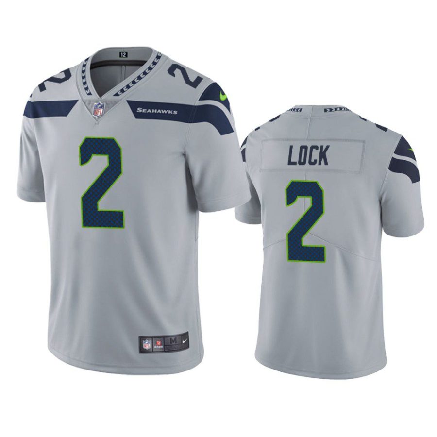 drew lock seahawks gray vapor jersey