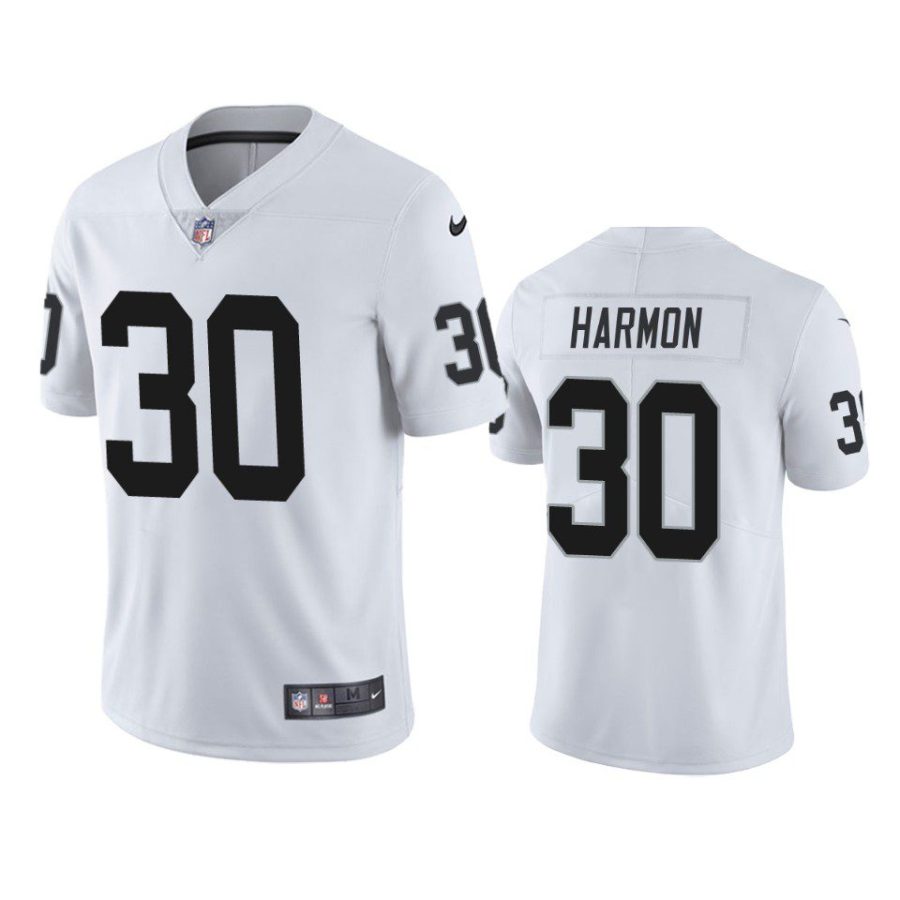 duron harmon raiders vapor limited white jersey