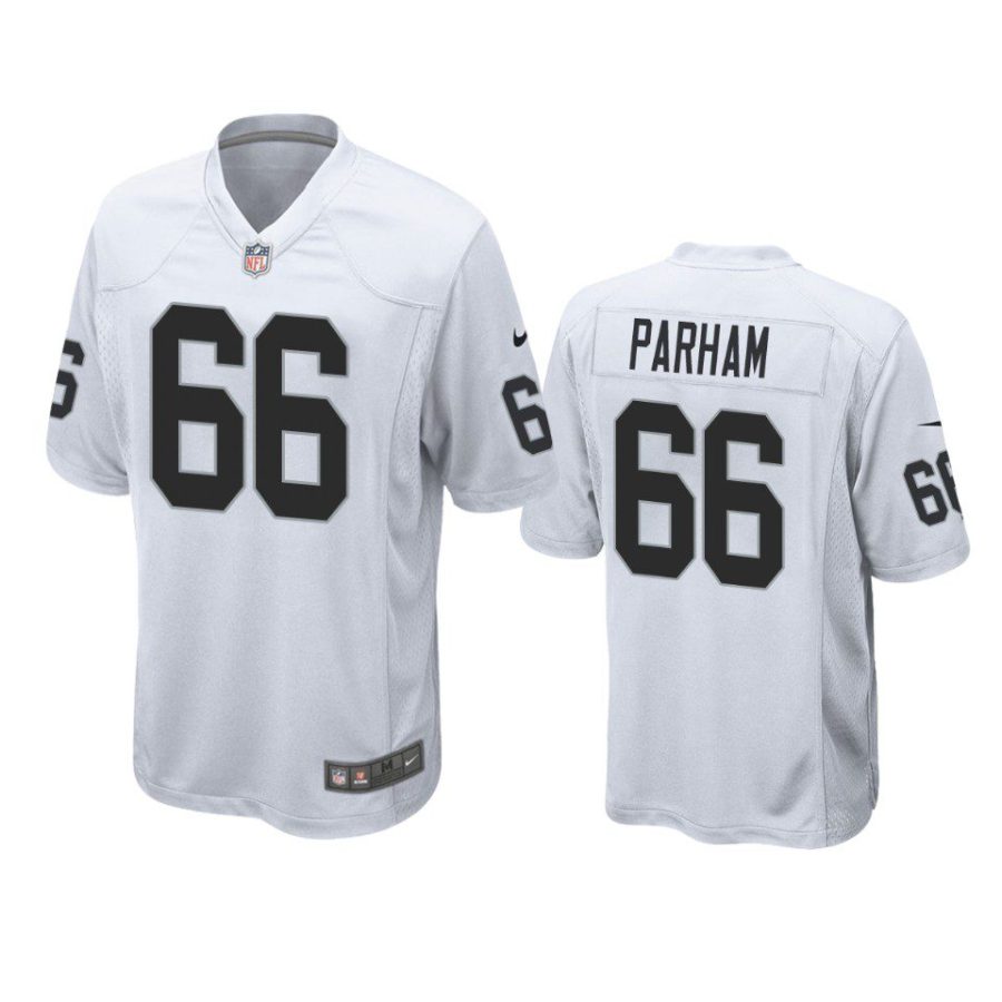 dylan parham raiders white game jersey