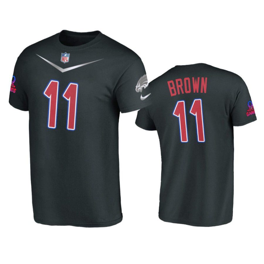 eagles a.j. brown black 2023 pro bowl nfc t shirt