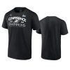 eagles black 2022 nfc champions shadow cast t shirt