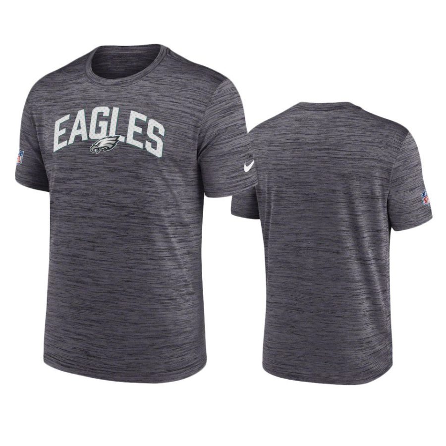 eagles black velocity athletic stack performance t shirt