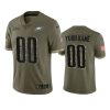 eagles custom 2022 salute to service olive jersey