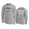 eagles custom gray super bowl lvii long sleeve t shirt