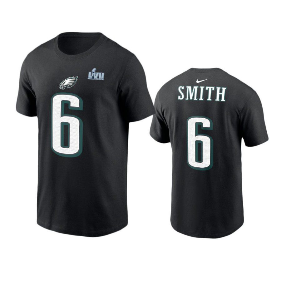 eagles devonta smith black super bowl lvii t shirt