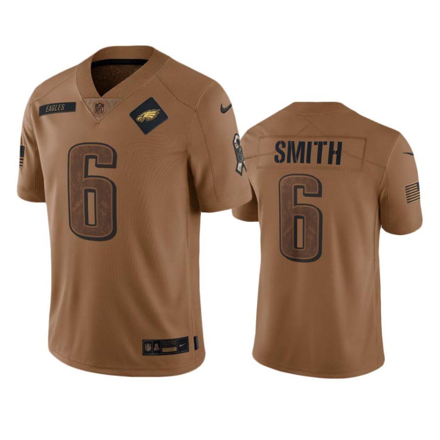 eagles devonta smith limited 2023 salute to service brown jersey