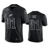 eagles fletcher cox black reflective limited jersey