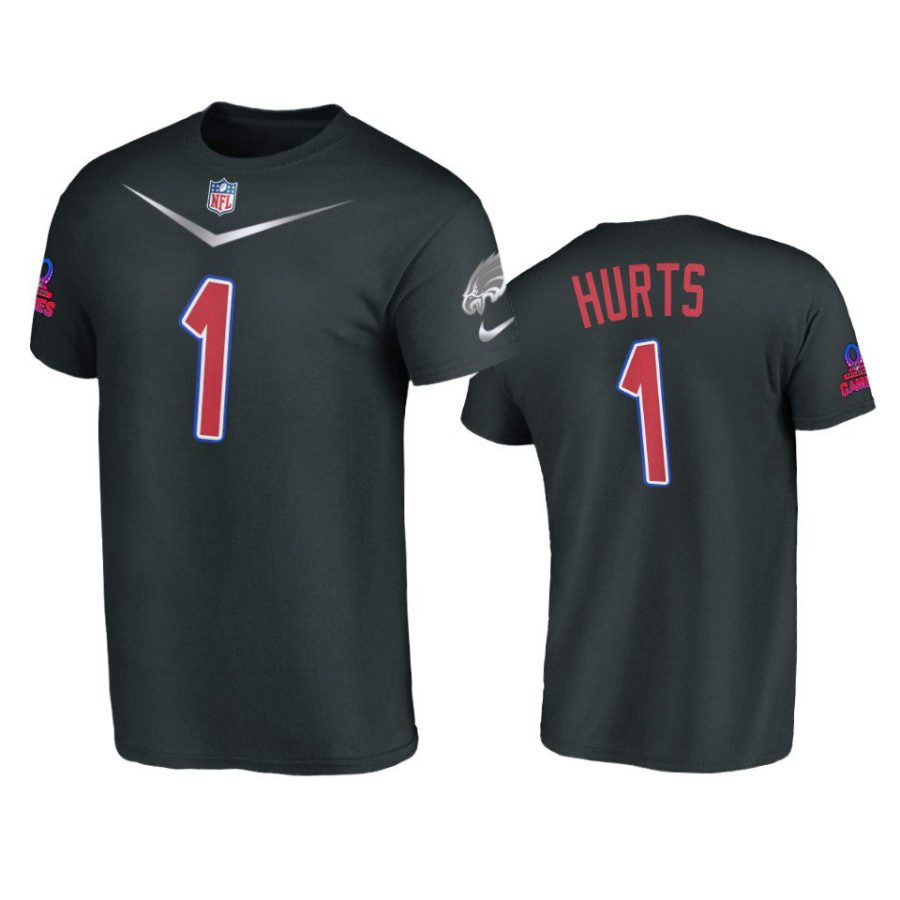 eagles jalen hurts black 2023 pro bowl nfc t shirt