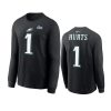 eagles jalen hurts black super bowl lvii long sleeve t shirt