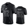 eagles jason kelce black reflective limited jersey