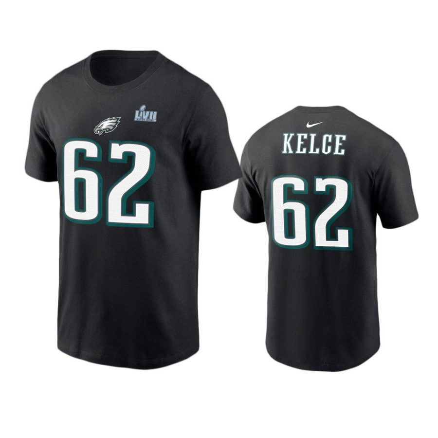 eagles jason kelce black super bowl lvii t shirt