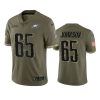 eagles lane johnson 2022 salute to service olive jersey