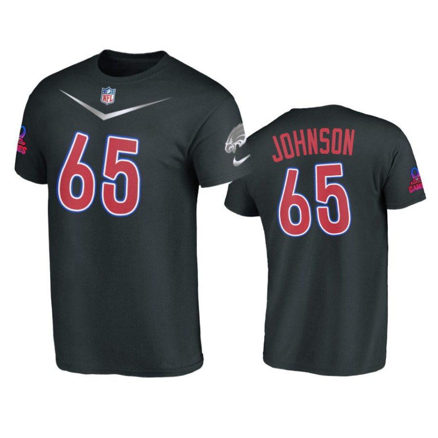 eagles lane johnson black 2023 pro bowl nfc t shirt