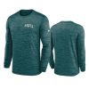 eagles midnight green velocity athletic stack long sleeve t shirt
