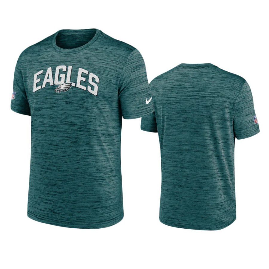 eagles teal velocity athletic stack performance t shirt