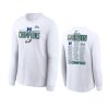 eagles white 2022 nfc champions roster long sleeve t shirt