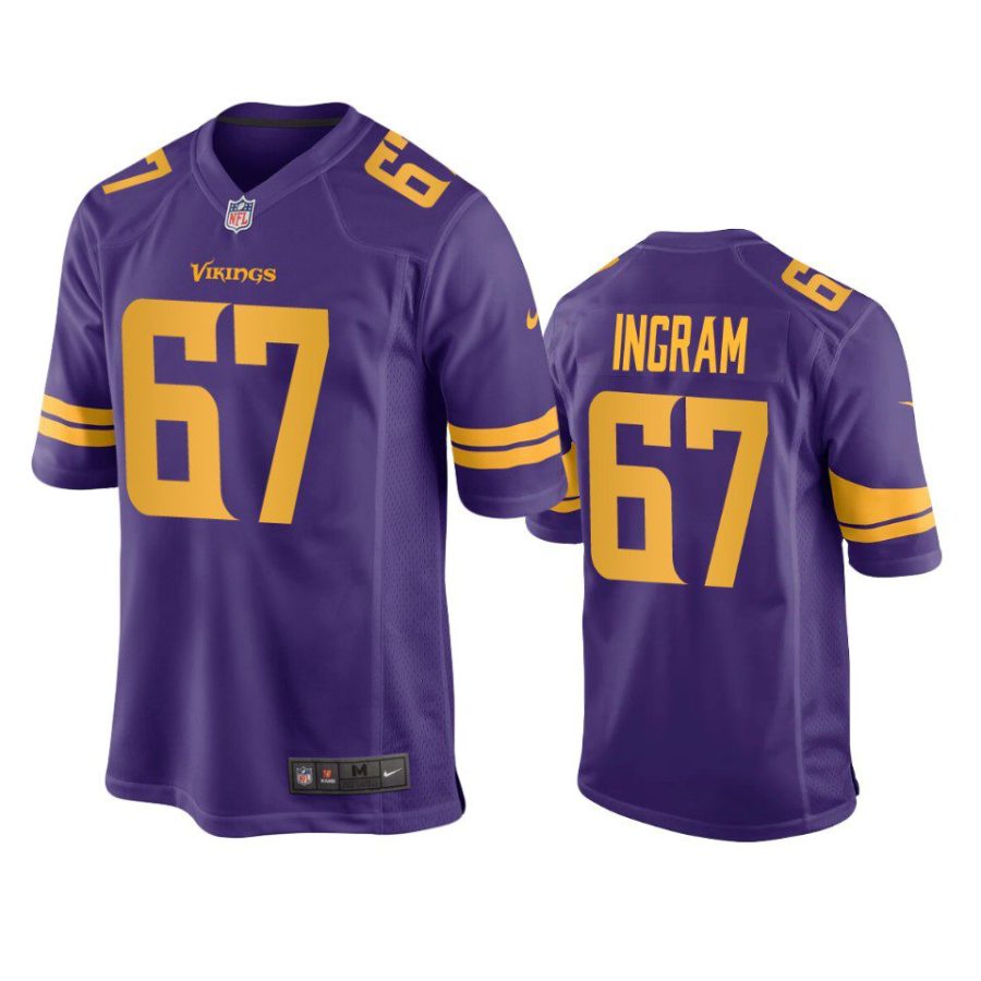 ed ingram vikings purple alternate game jersey