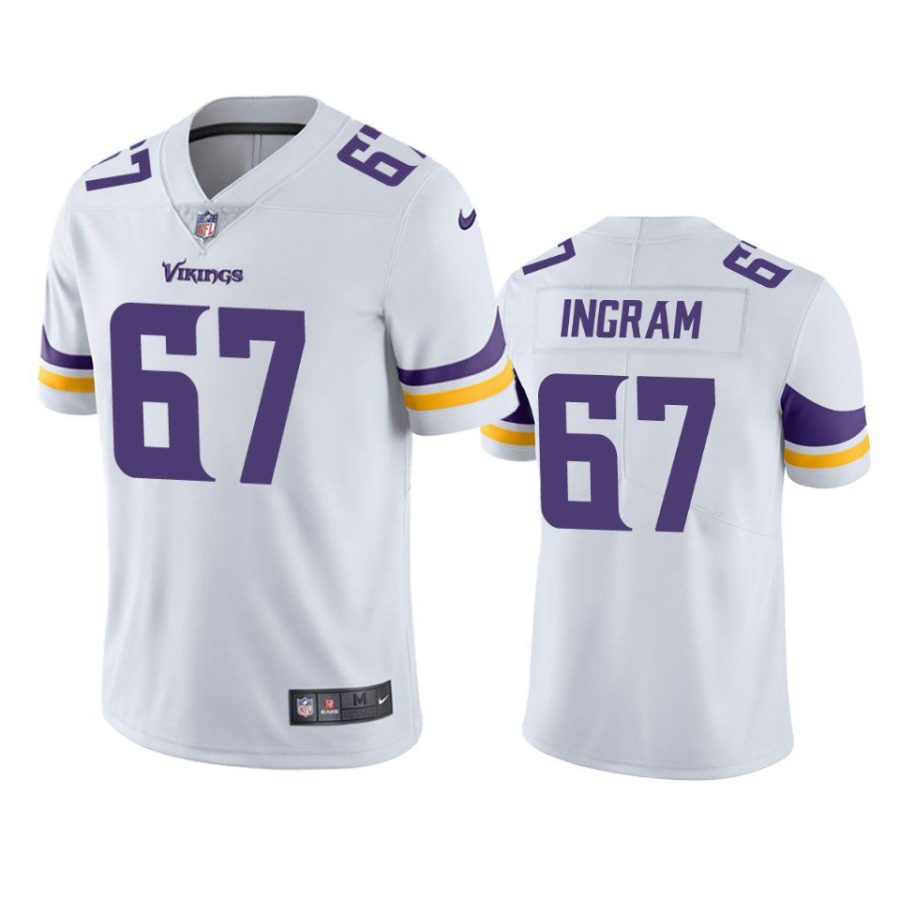 ed ingram vikings white vapor jersey