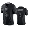 eddie jackson bears reflective limited black jersey