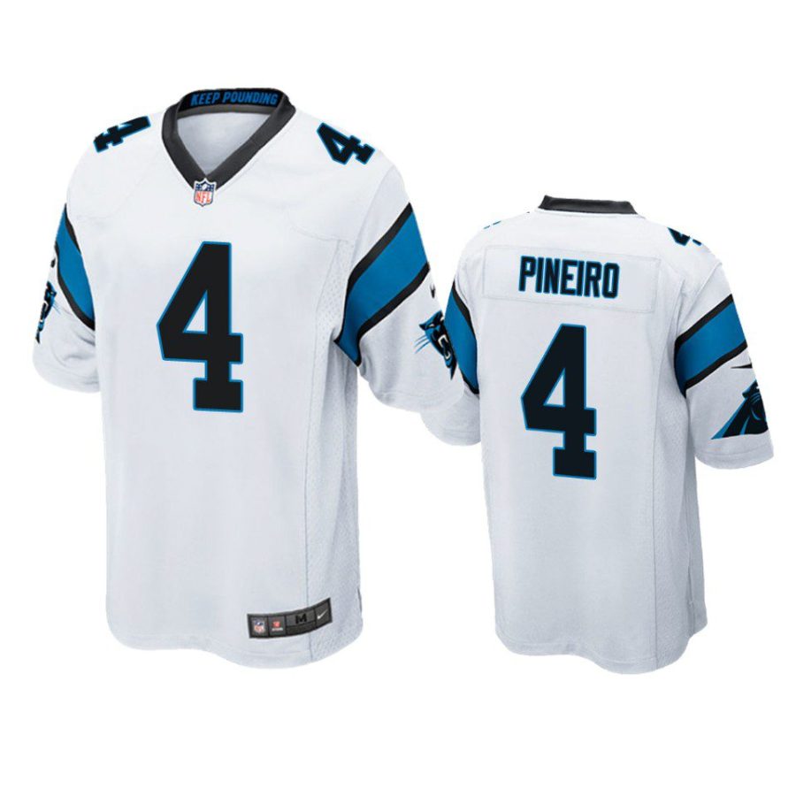 eddy pineiro panthers game white jersey