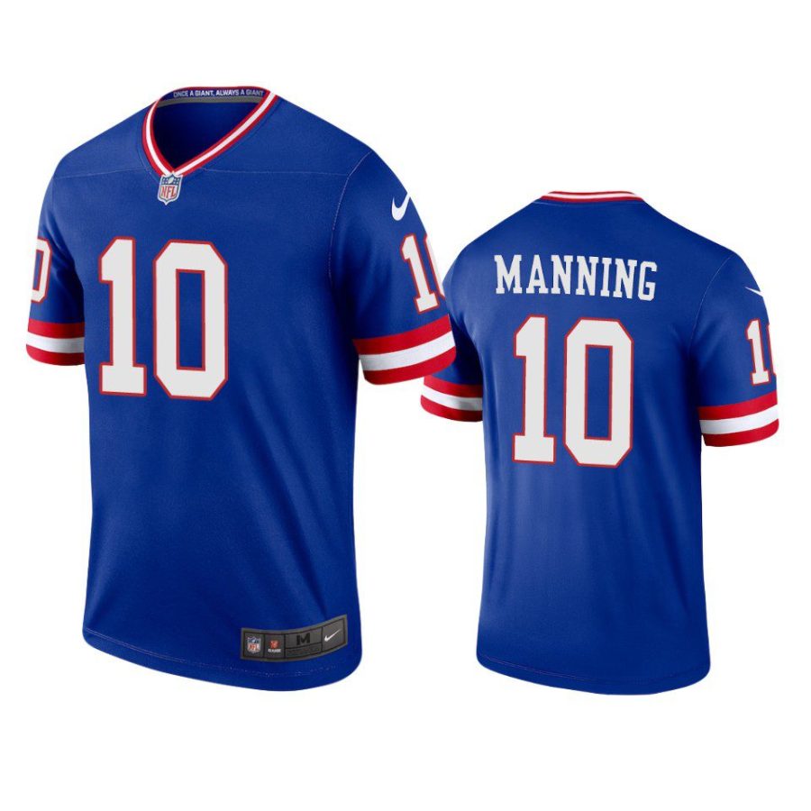 eli manning giants classic legend royal jersey